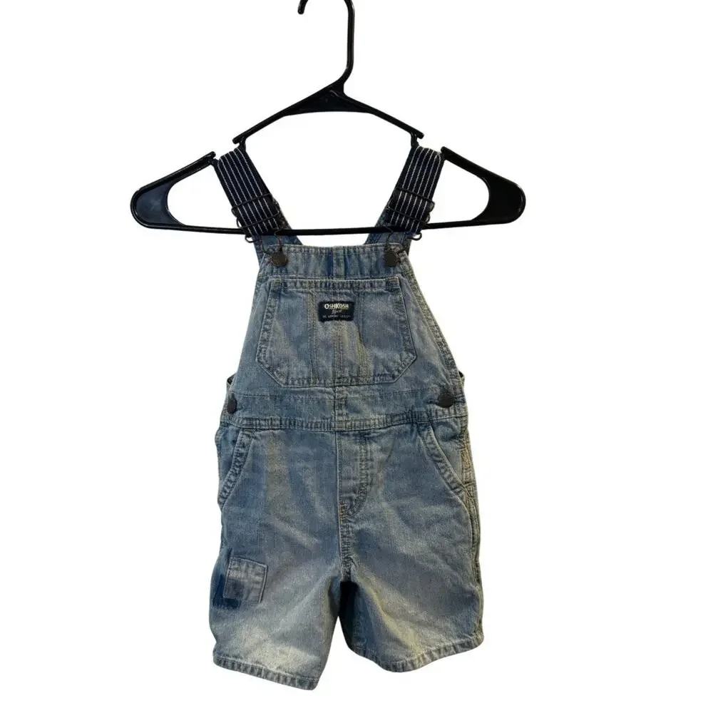 Osh Kosh B’gosh Girls Denim Shortalls Size 3T